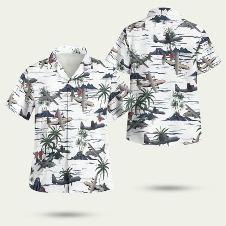 Lockheed Martin C130J Super Hercules Hawaiian Shirt