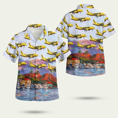 Spirit Airlines Airbus A320 271N1 Hawaiian Shirt