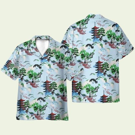 Loot Crate Firefly Mountain Pattern Hawaiian Shirt