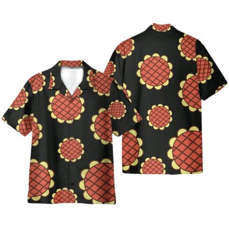 Luffy Dressrosa Sunflower Cosplay Hawaiian Shirt