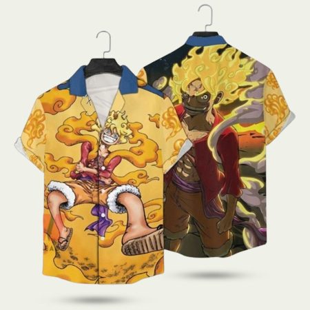 Luffy Gear 5 Nika Joy Boy One Piece Funny Hawaiian Shirt