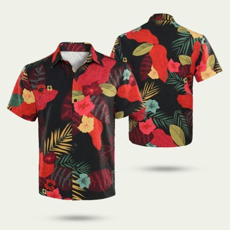 Luffy One Piece Palm Leaves Summer Hawaiian Shirt