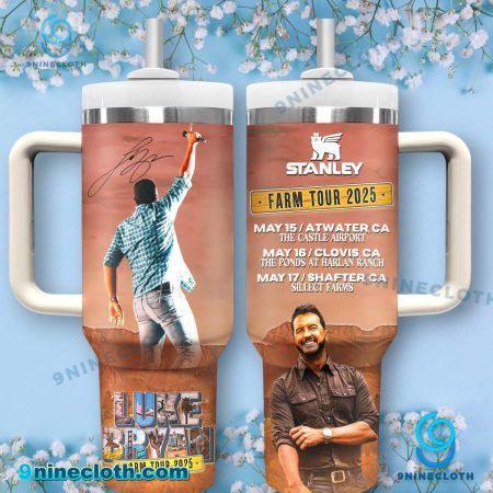 Luke Bryan Farm Tour 2025 40oz Tumbler With Handle HG