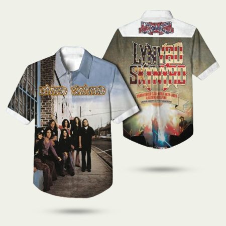 Lynyrd Skynyrd Pronounced Leh Nerd Skin Nerd Album Cover Hawaiian Shirt