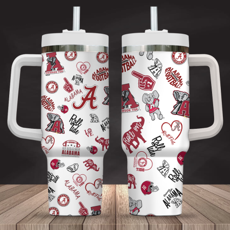 Alabama Crimson Tide Roll Tide 30oz or 40 Oz Tumbler CP