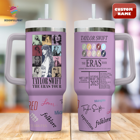Light Purple Taylor Swift Eras Tour Concert Tumbler 30oz or 40Oz Swiftie The Eras Tour 2023 CP