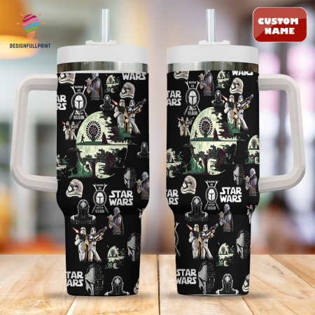 Black Weapons Are Parts Of My Religion Star Wars  30oz or 40oz Stainless Steel Tumbler With Handle CP