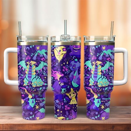 Pokemon Anime Games  Custom Quencher 30oz or 40oz Stainless Steel Tumbler With Handle HG With Handle