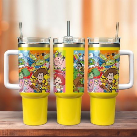 Toy Story Movie Custom  Quencher 40oz Stainless Steel Tumbler HG With Handle