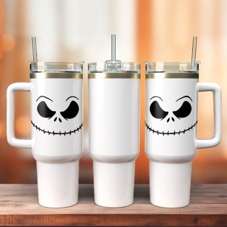 The Nightmare Before Christmas Movie Custom  Quencher 40oz Stainless Steel Tumbler HG With Handle