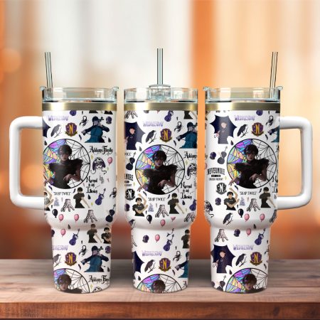 Wednesday Movie Custom  Quencher 40oz Stainless Steel Tumbler HG