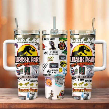 Jurassic World Movie Custom  Quencher 40oz Stainless Steel Tumbler HG