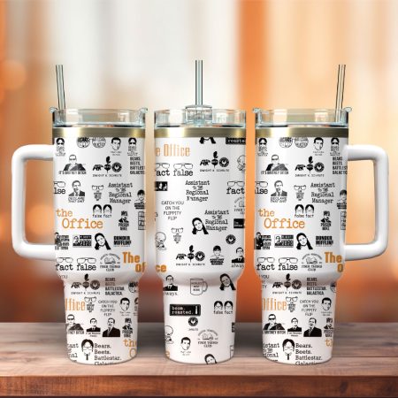 The Office TV Series  Custom Quencher 30oz or 40oz Stainless Steel Tumbler With Handle HG