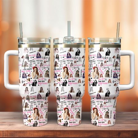 Lana Del Rey Music Custom Stanley Quencher 30oz or 40oz Stainless Steel Tumbler With Handle HG