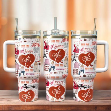 Sabrina Carpenter Music Movie Custom  Quencher 40oz Stainless Steel Tumbler HG With Handle
