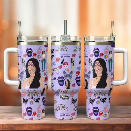 Olivia Rodrigo Music Custom Quencher Stainless Steel Custom Quencher 30oz or 40oz Stainless Steel Tumbler With Handle HG With Handle