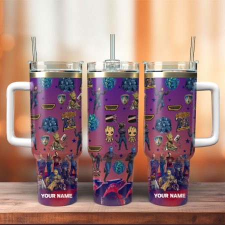 Guardians Of The Galaxy Movie Custom  Quencher 40oz Stainless Steel Tumbler HG With Handle