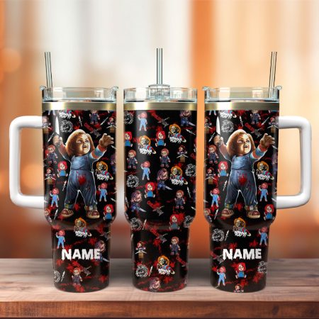 Chucky TV Series  Custom Quencher 30oz or 40oz Stainless Steel Tumbler With Handle HG With Handle
