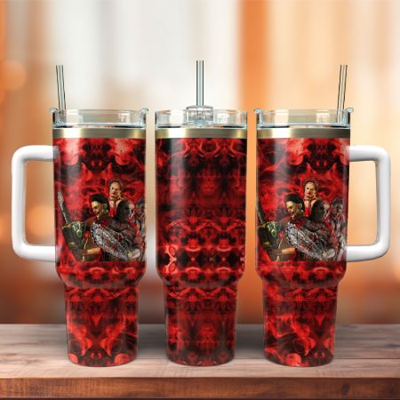 Horror Movie Characters Movie Custom  Quencher 30oz or 40oz Stainless Steel  Tumbler HG With Handle