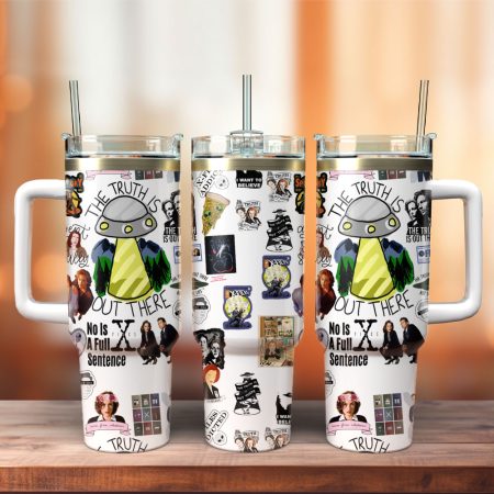 The X Files TV Series Custom Stanley Quencher  30oz or 40oz Stainless Steel Tumbler With Handle HG Stainless Steel Tumbler
