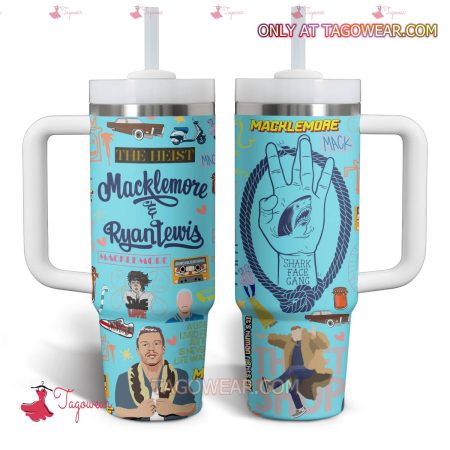 Macklemore And Ryan Lewis The Heist HFN 30oz or 40oz Stainless Steel Tumbler With Handle