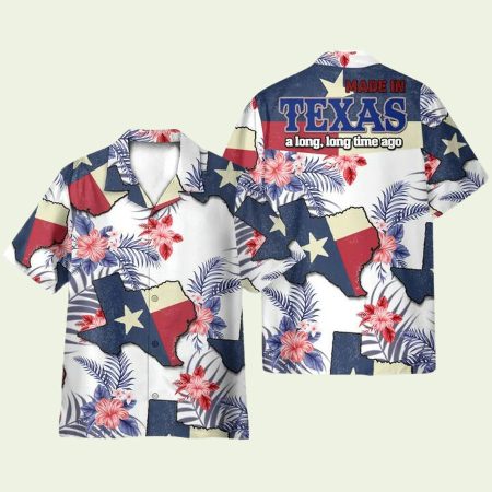 Map Texas Hawaiian Shirt