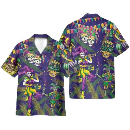 Mardi Gras Hawaiian Shirt