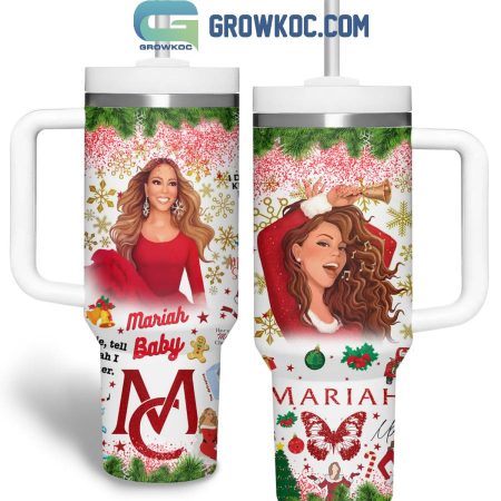 Mariah Carey Mariah Santa Baby Merry Christmas  30oz or 30oz or 40oz Stainless Steel Tumbler With Handle HG With Handle HG