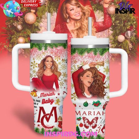 Mariah Carey Merry Christmas Special  30oz 40 oz Tumbler With Handle HG Cup