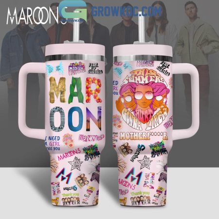 Maroon 5 Are We All Lost Stars  30oz or 30oz or 40oz Stainless Steel Tumbler With Handle HG With Handle HG