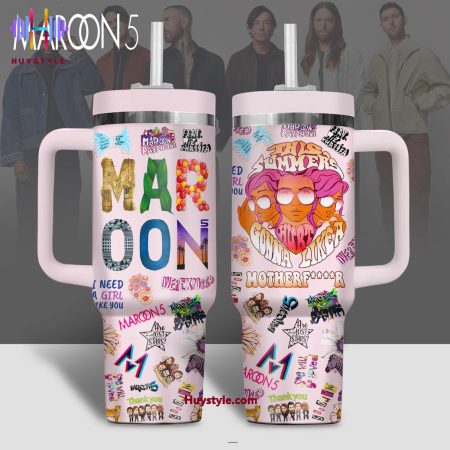 Maroon 5 This Summers Thank You Quencher 30oz or 40oz Stainless Steel Tumbler With Handle NVA