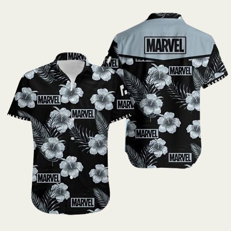 Marvel Avengers Hibiscus Flower Hawaiian Shirt