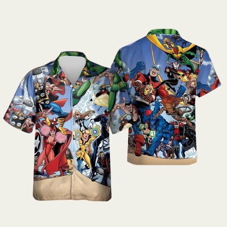 Marve Avengers Hawaiian Shirt