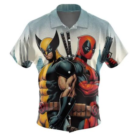 Marvels Deadpool And Wolverine Hawaiian Shirt