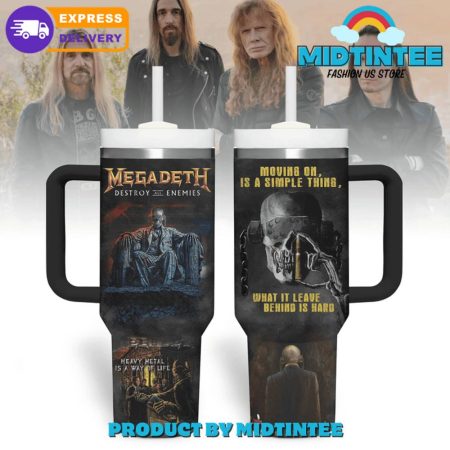 Megadeth Destroy All Enemies  30oz or 40oz Tumbler With Handle HG