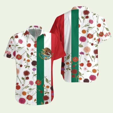 Mexico Dahlias Hawaiian Shirt