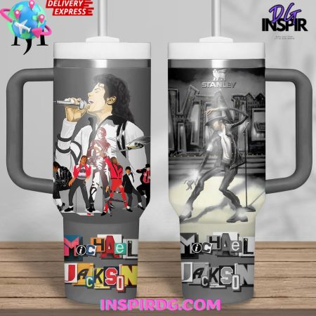 Michael Jackson Moonwalk  30oz 40 oz Tumbler With Handle HG Cup