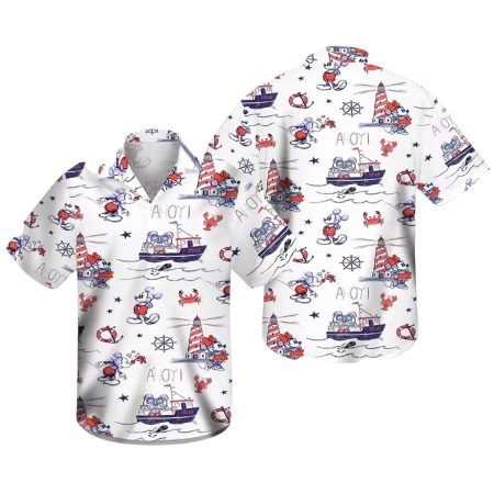 Mickey And Minnie Mouse Cruise Line Family Trip Summer Hawaiian Shirt