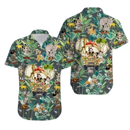 Mickey Mouse Vs Friends Jungle Cruise Trip Tropical Hawaiian Shirt