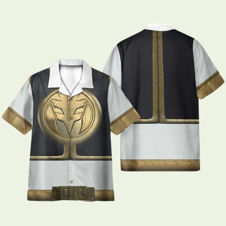 Mighty Morphin Power Rangers Movie White Cosplay Hawaiian Shirt