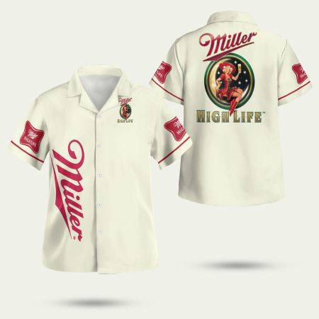 Miller High Life Hawaiian Shirt