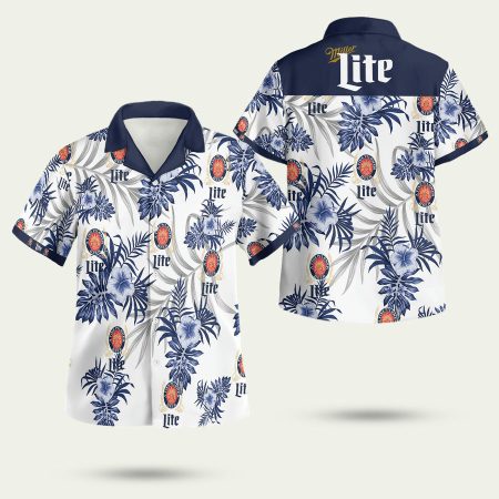 Miller Lite Logo Hawaiian Shirt