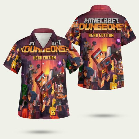 Minecraft Dungeons Hawaiian Shirt
