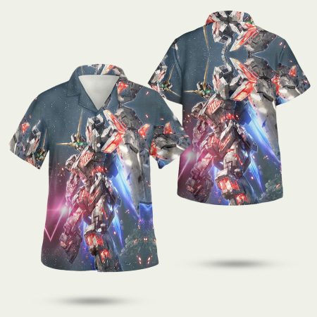 Mobile Suit Gundam Hawaiian Shirt