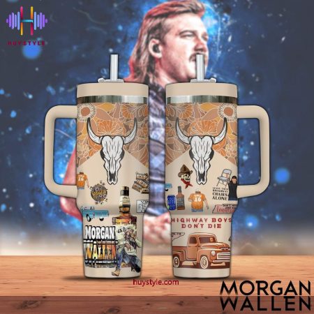 Wallen Highway Boys Don’t Die Quencher 30oz or 40oz Stainless Steel Tumbler With Handle NVA