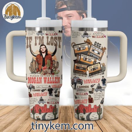 Morgan Wallen Retro 30oz or 40oz Stainless Steel Tumbler With Handle HG with Handle