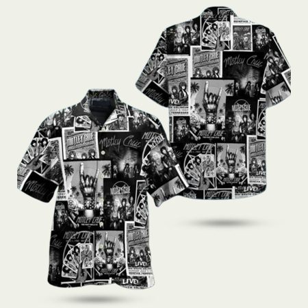 Motley Crue Retro Hawaiian Shirt