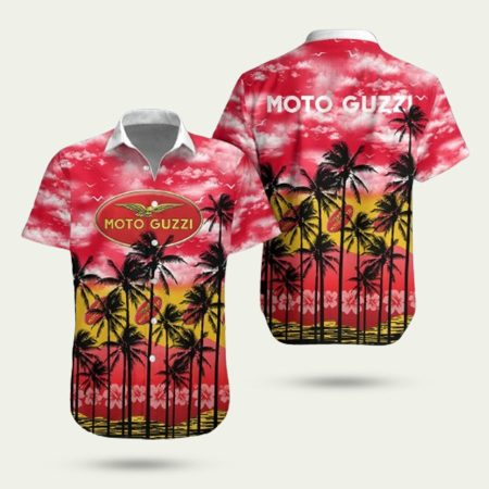 Moto Guzzi Motorcycle Hawaiian Shirt