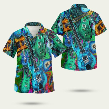 Music is what feelings sound like guitar Hawaiian Shirt