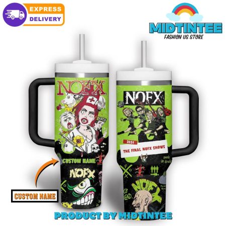 NOFX Punk In Drublic Personalized  30oz or 40oz Tumbler With Handle HG